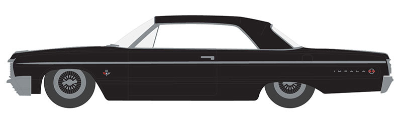 Greenlight 28090-B 1/64 Scale 1964 Chevrolet Impala Lowrider Black Bandit Series 26