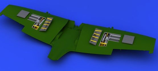 Eduard 648216 1/48 Aircraft- Spitfire Mk XVI Gun Bays for EDU (Photo-Etch & Resi