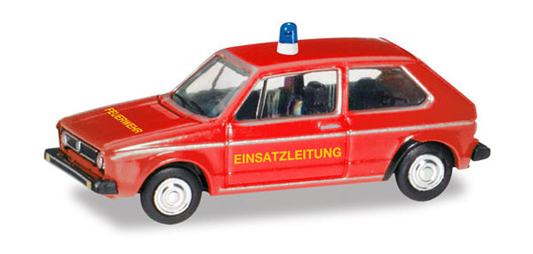 Herpa 66754 1/120 Scale Volkswagen Golf Fire Department High Quality