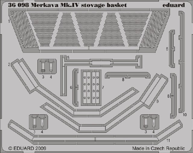 Eduard 36098 1/35 Armor- Merkava Mk IV Stowage Basket for ACY