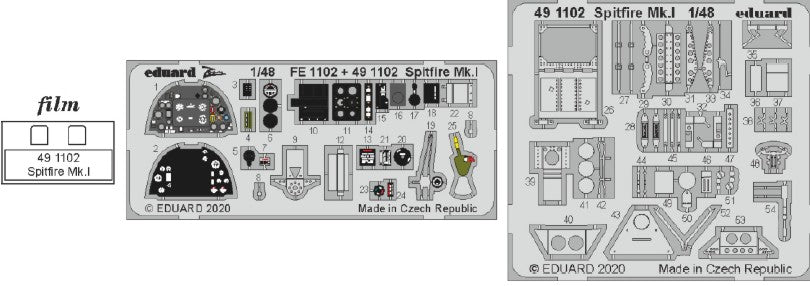 Eduard 491102 1/48 Aircraft- Spitfire Mk I for ARX (Painted)