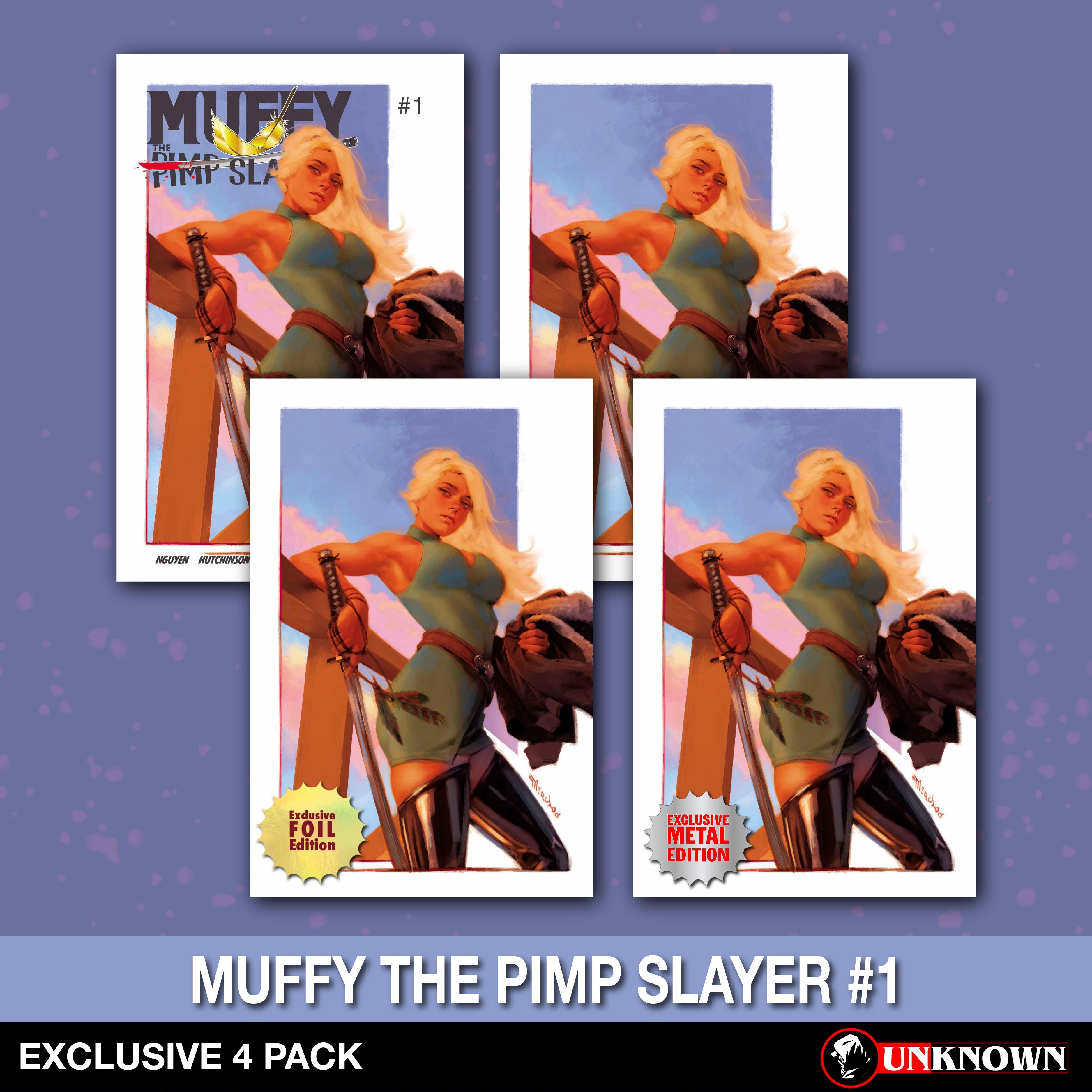 [4 PACK] Muffy The Pimp Slayer #1 Miguel Mercado Exclusive Var 2025