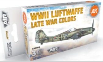 AK Interactive 11718 Air Series: WWII Luftwaffe Late War Aircraft 3G Acrylic Pai