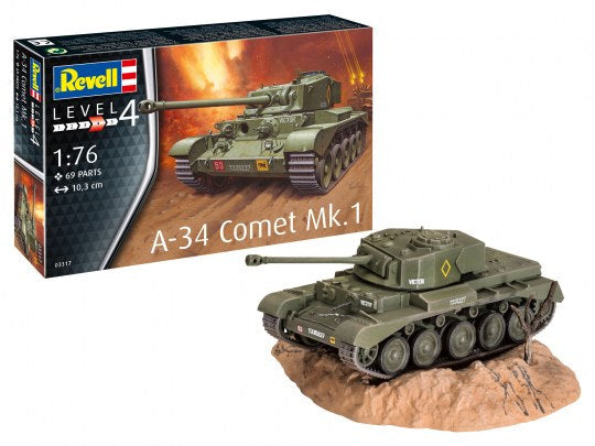Revell 3317 1/76 A34 Comet Mk I British Tank