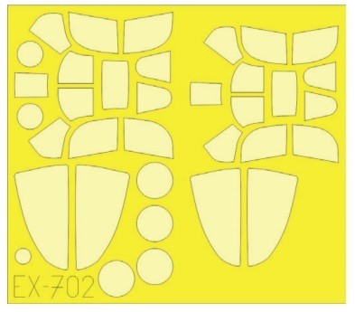 Eduard EX702 1/48 Mask Aircraft- P39/P400 TFace for EDU