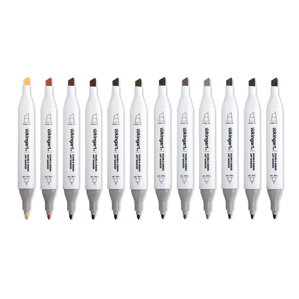 Double-Ended Alcohol Markers 12 Neutral Colors