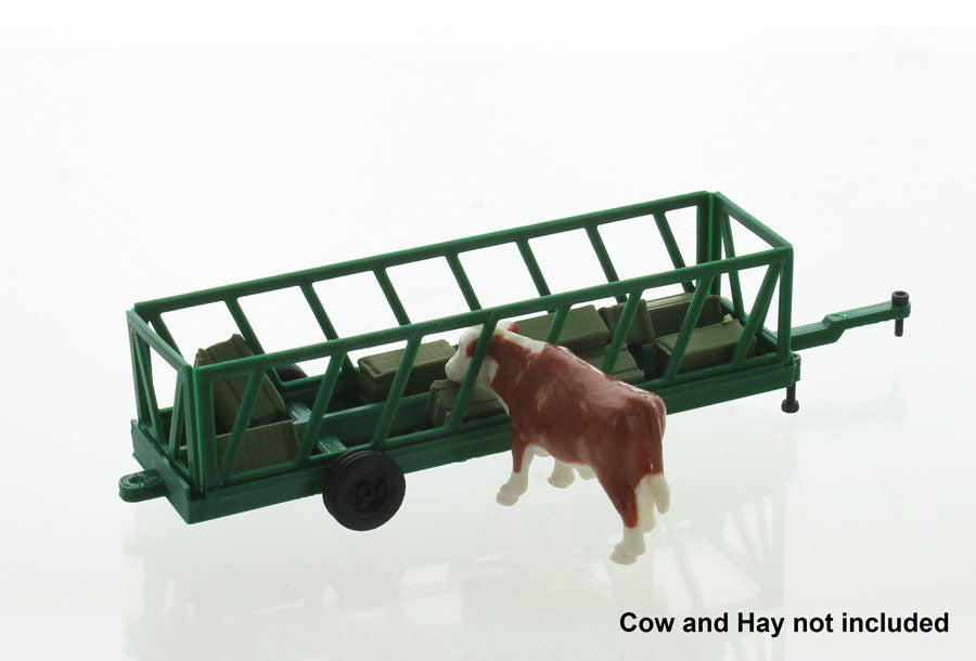 3D To Scale 64-308-GR 1/64 Scale Portable Cattle Feeder 20 Ft.