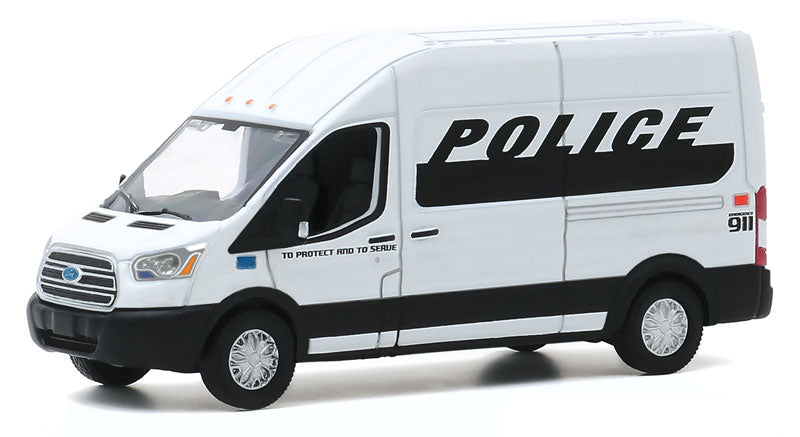Greenlight 53010-D 1/64 Scale Ford Police - 2019 Ford Transit LWB High