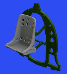 Eduard 648698 1/48 Aircraft- A6M2 Seat for EDU (Resin)
