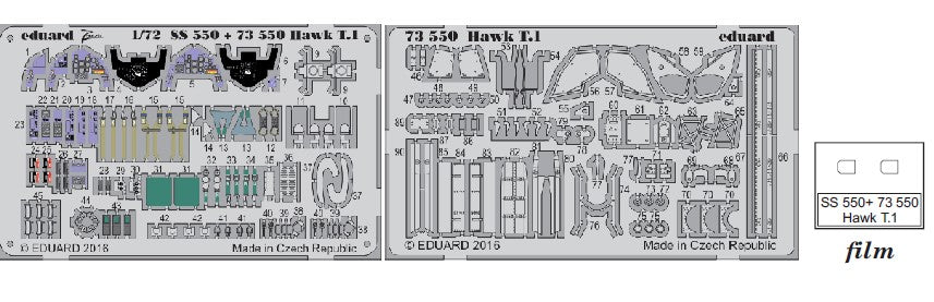 Eduard 73550 1/72 Aircraft- Hawk T1 for RVL (Painted)