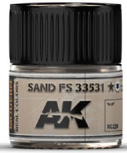 AK Interactive RC226 Real Colors: Sand FS33531 Acrylic Lacquer Paint 10ml Bottle