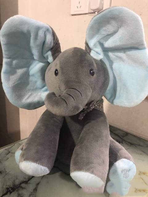 Peek-A-Boo Elephant Plush Toy – Interactive Singing and Hide-and-Seek Toy
