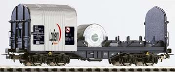 Piko 54396 HO Scale 1/87 Tarp Car LogServ DB V Open