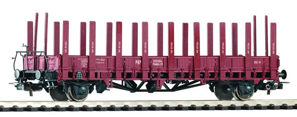 Piko 54458 HO Scale 1/87 Flatcar ex-Ulm w/Brake Cab PKP III