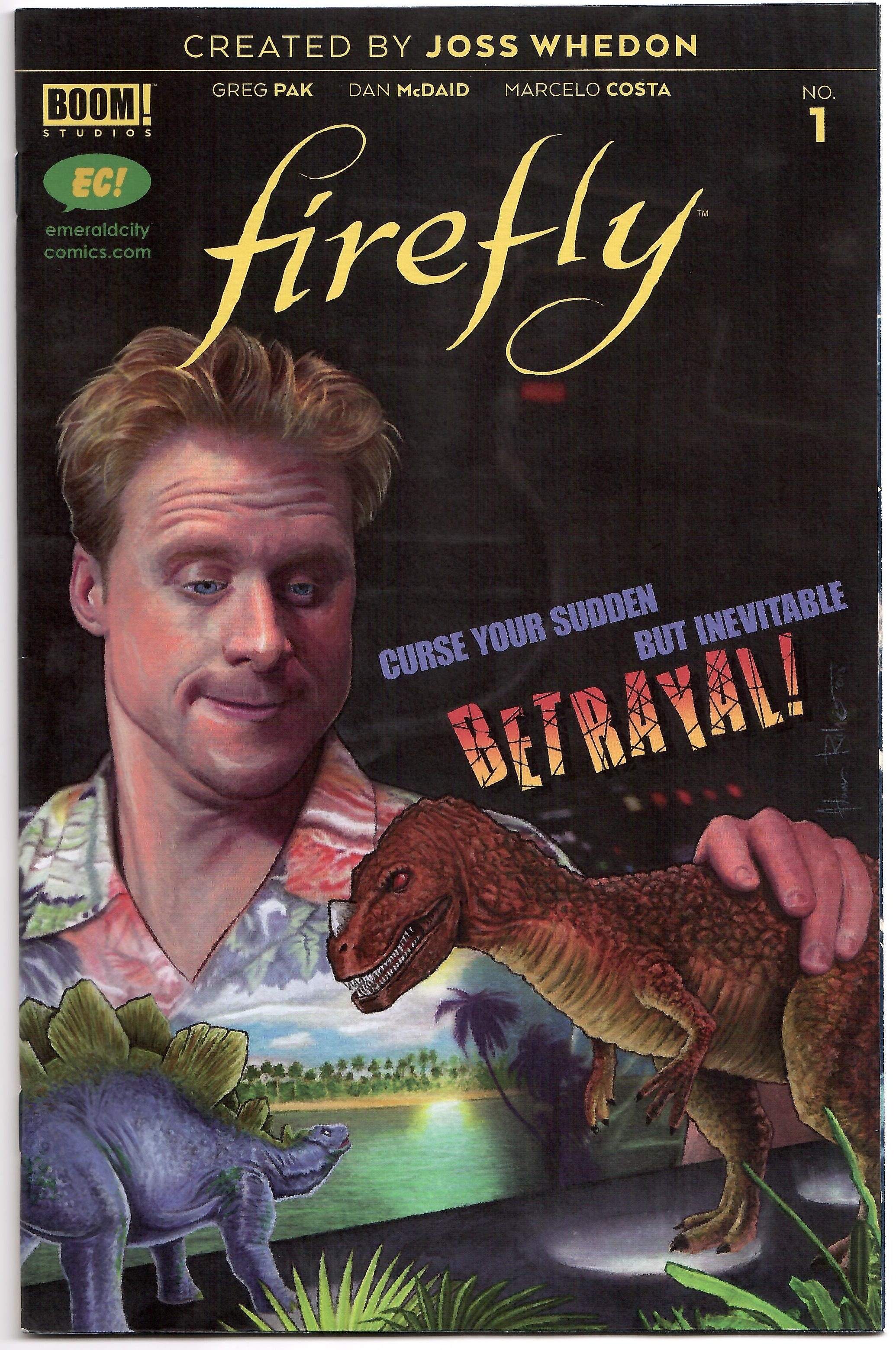 Firefly #1 Boom 2018 EC Adam Riches Dinosaur Variant