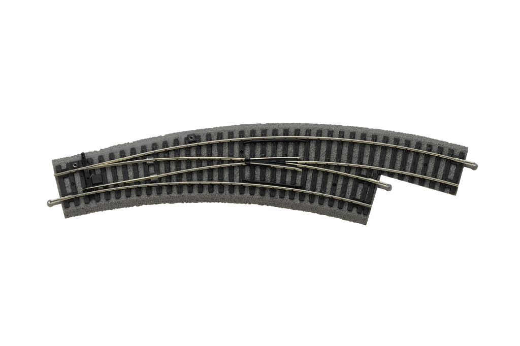 PIKO 55423 HO Scale Roadbed Right Curved Switch BWR R2/R3 30?