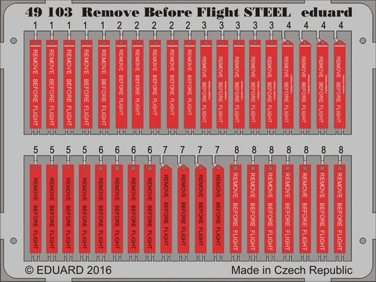 Eduard 49103 1/48 Aircraft- Remove Before Flight Steel  (Painted)