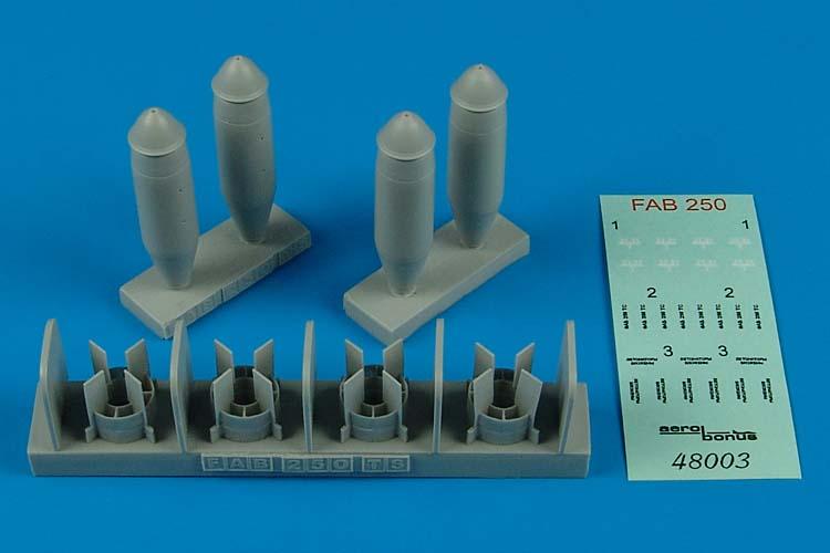 Aerobonus 480003 1/48 FAB250TS Soviet Bombs