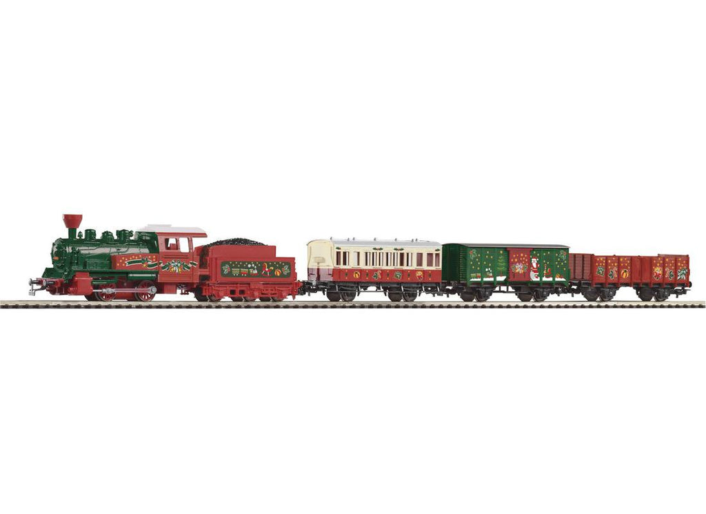 PIKO 57081 HO Scale Roadbed Christmas Train Starter Set