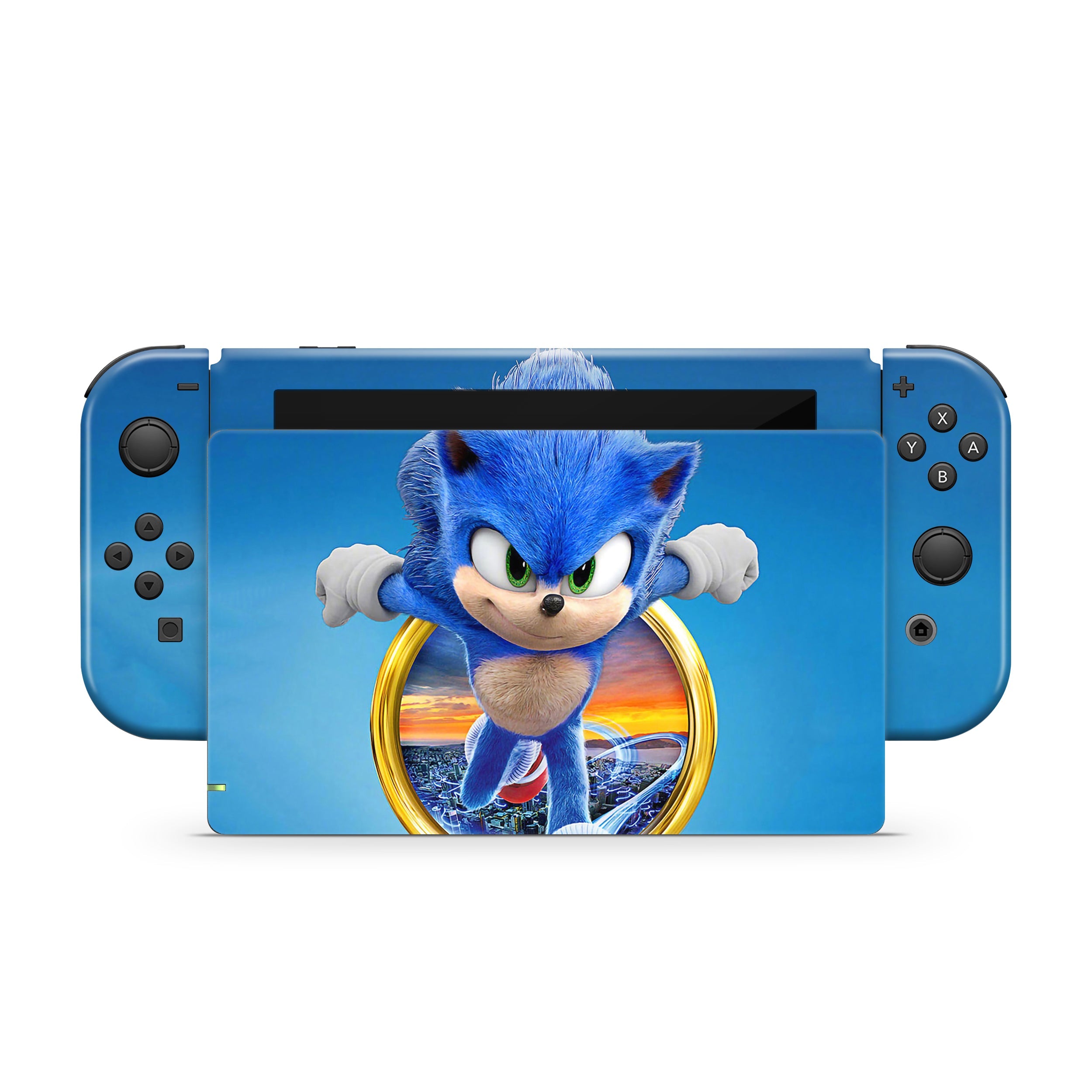 Blue Speedster Nintendo Switch Skin