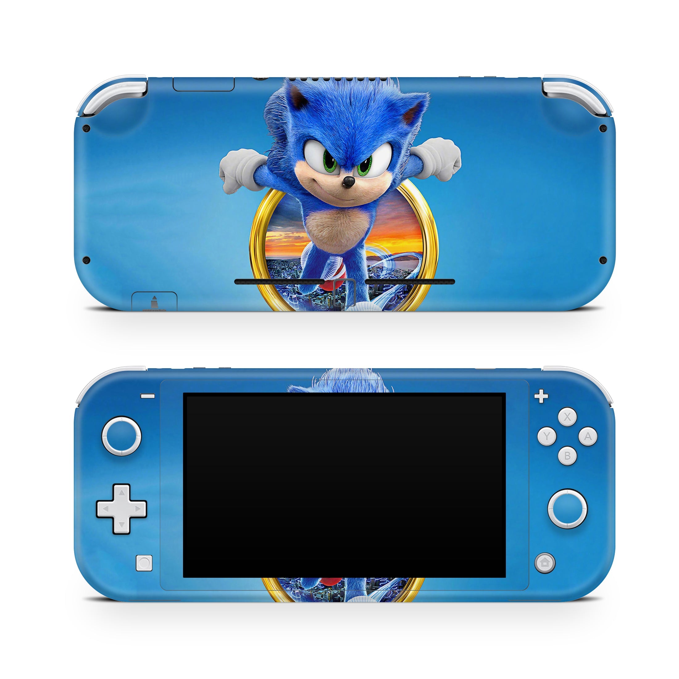 Blue Speedster Nintendo Switch Lite Skin