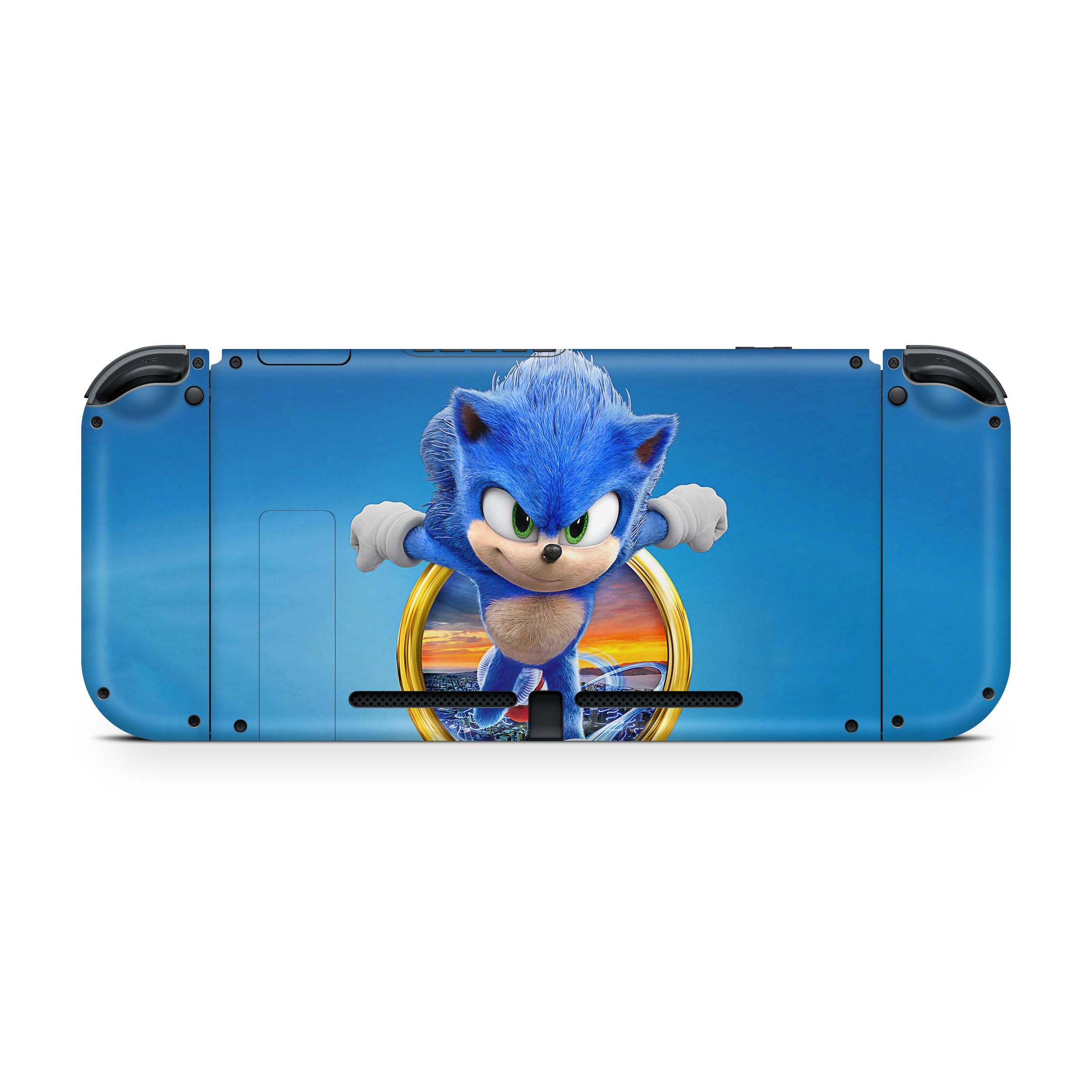 Blue Speedster Nintendo Switch OLED Skin