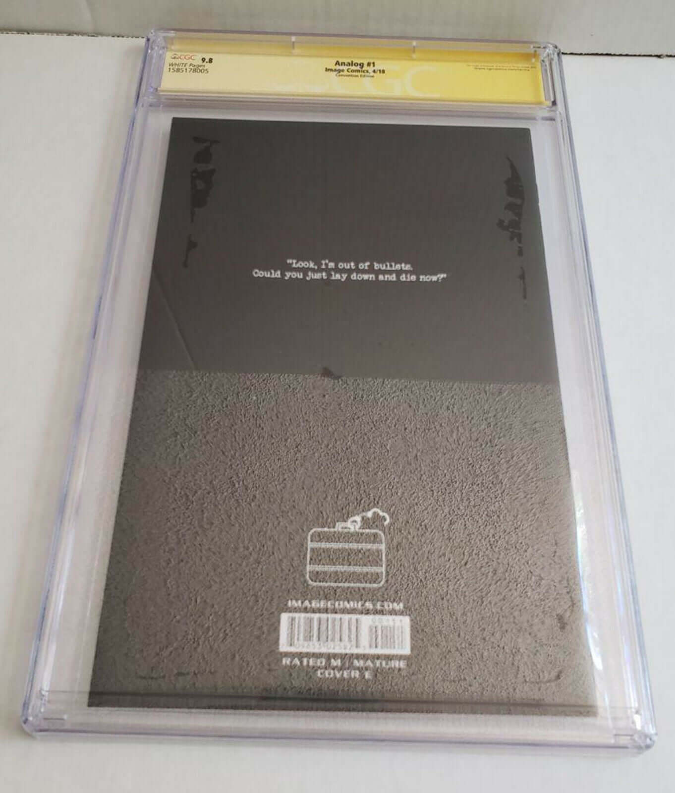 Analog 1 Image 2018 CGC SS 9.8 C2E2 Variant Signed Gerry Duggan