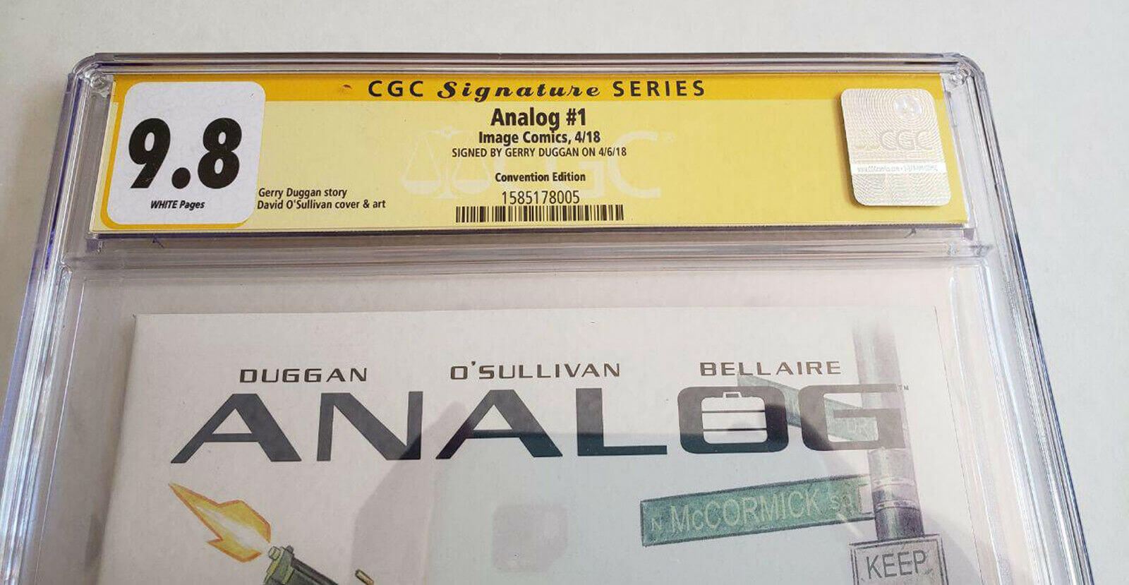 Analog 1 Image 2018 CGC SS 9.8 C2E2 Variant Signed Gerry Duggan