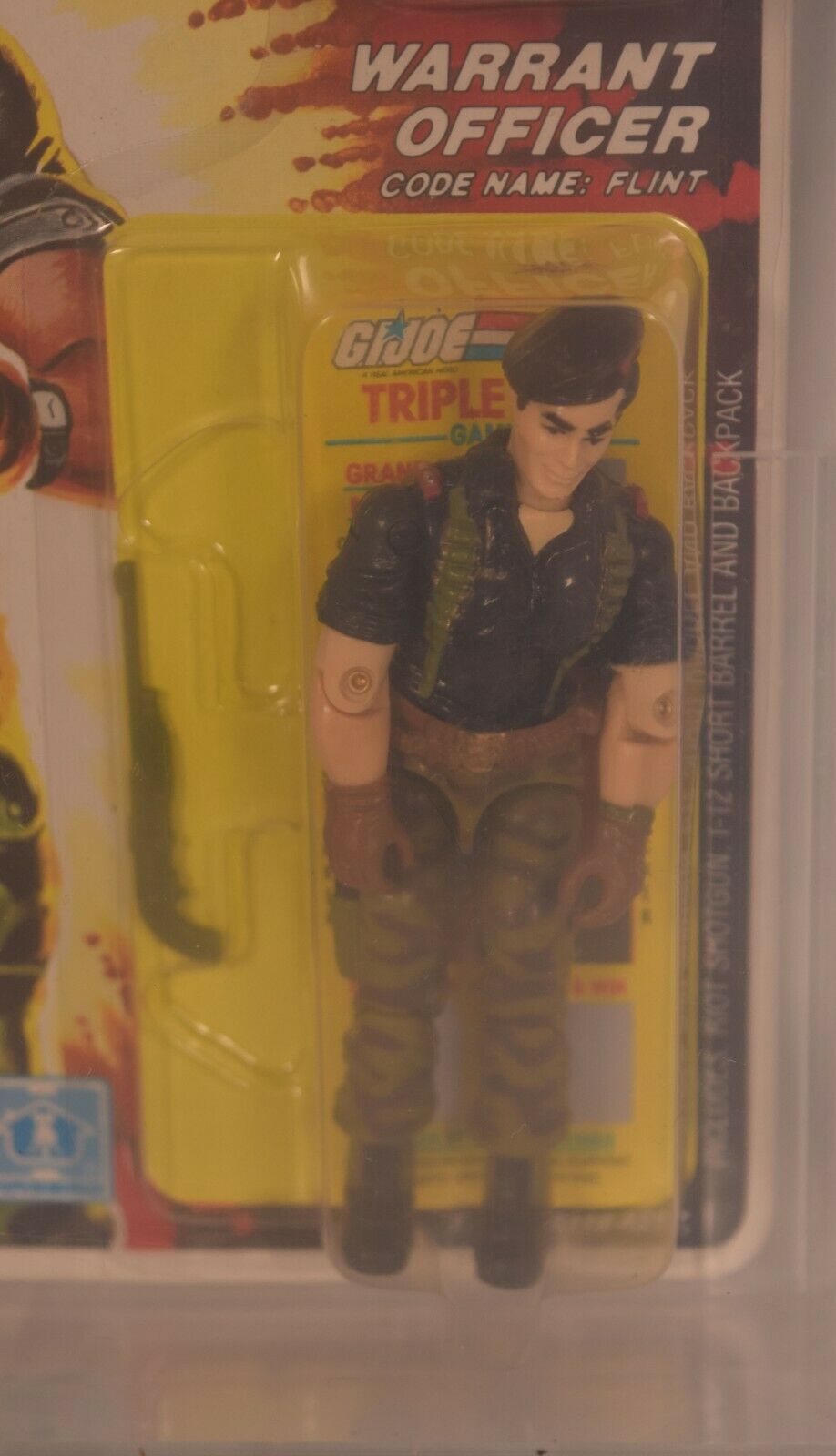 GI Joe ARAH Flint Warrant Officer Action Figure Hasbro 1985 AFA 80+