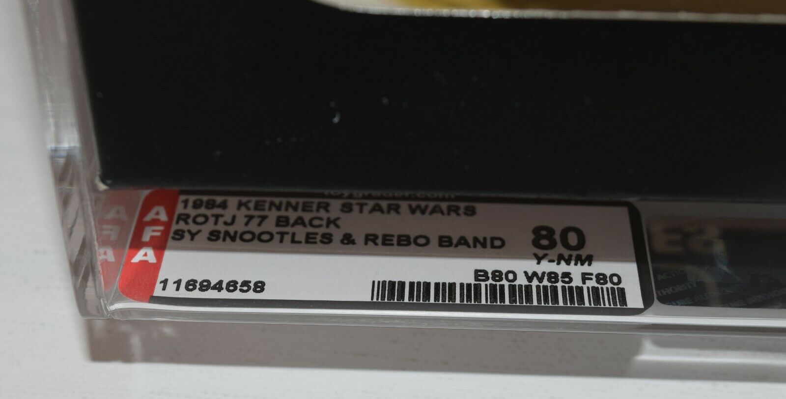 Star Wars ROTJ Sy Snootles Rebo Band Action Figure Kenner 1984 NIB AFA 80 Y