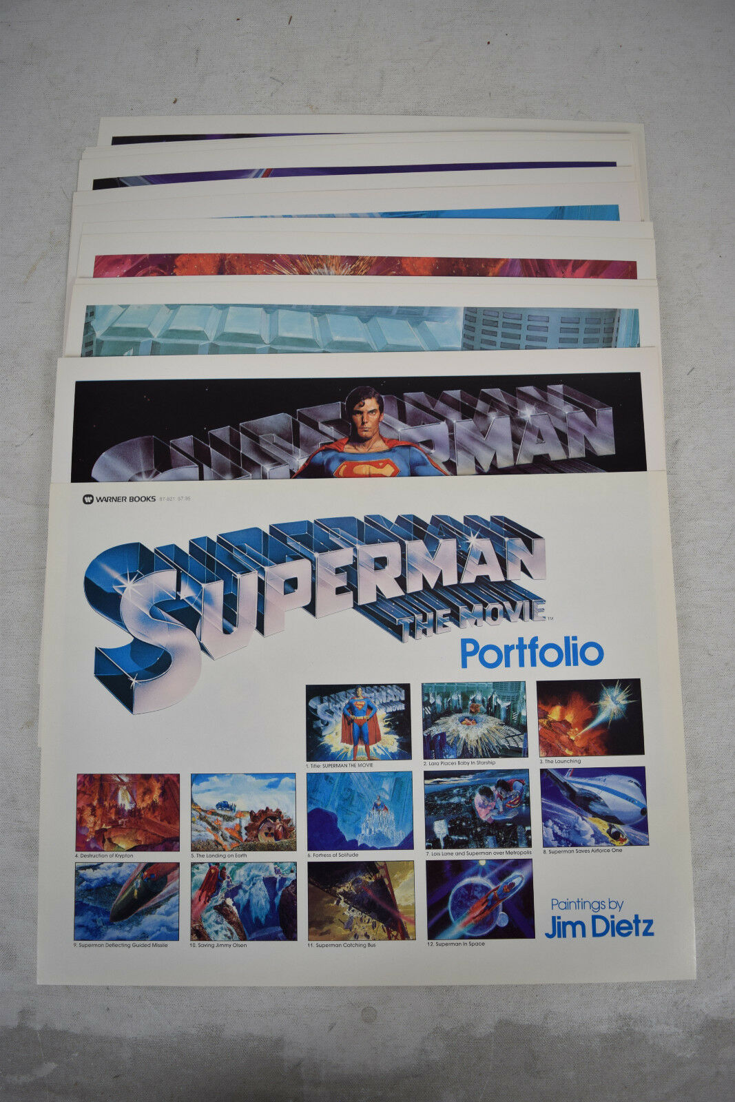 Superman The Movie Collector's Portfolio Original Art Inspired Jim Dietz