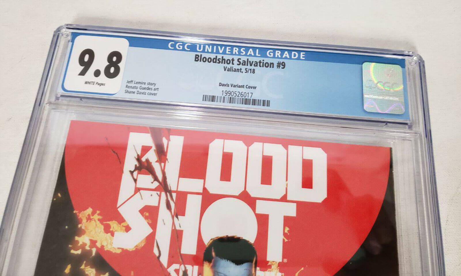 Bloodshot Salvation 9 Valiant 2018 CGC 9.8 1:50 Shane Davis Variant