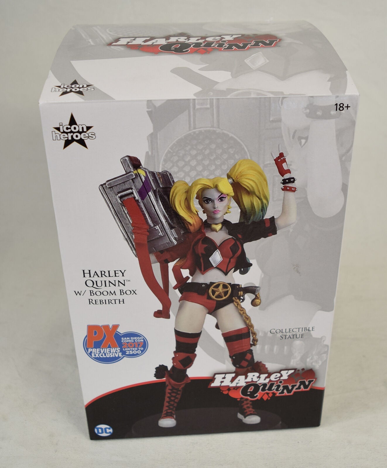 Harley Quinn Boombox Statue PX Previews Exclusive SDCC 2017 DC Rebirth