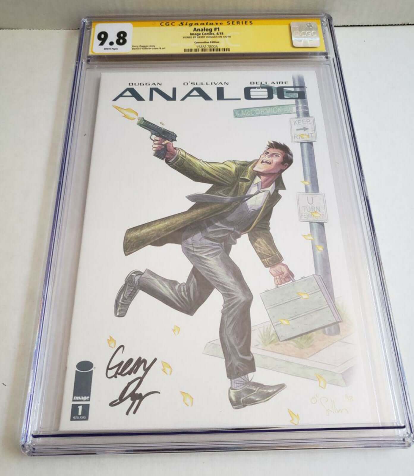 Analog 1 Image 2018 CGC SS 9.8 C2E2 Variant Signed Gerry Duggan