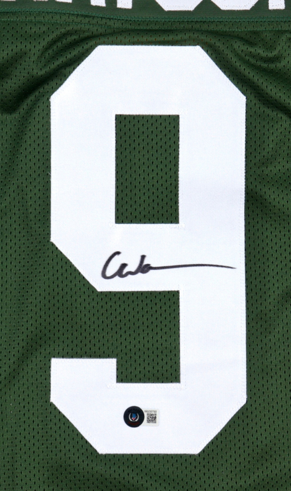 Christian Watson Autographed Custom XL Jersey w/ Beckett COA - GB Packers Rookie