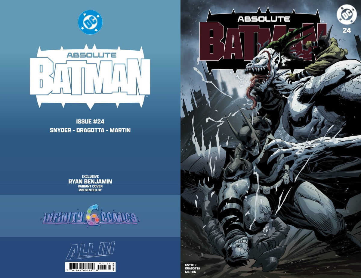 ABSOLUTE BATMAN #24 RYAN BENJAMIN NYCC FOIL & VIRGIN EXCLUSIVE+ FREE CVR A