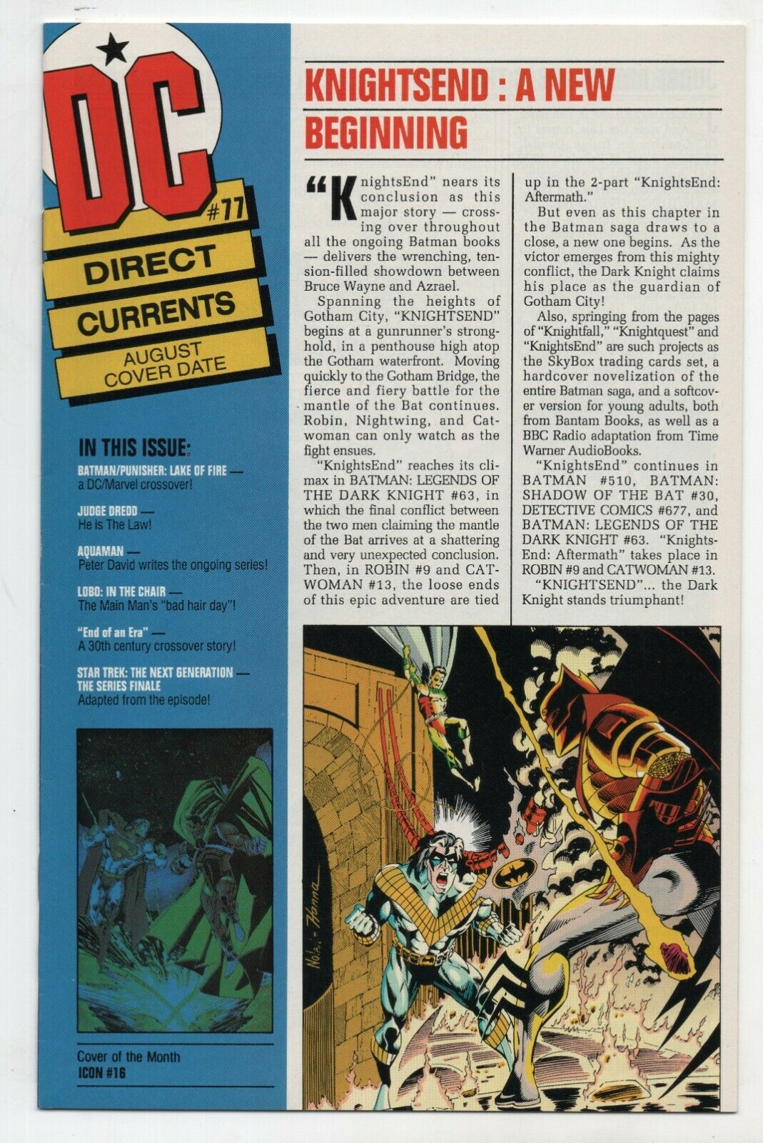 DC Direct Currents 77 1994 NM Batman Knightsend Vamps Shad Changing Man