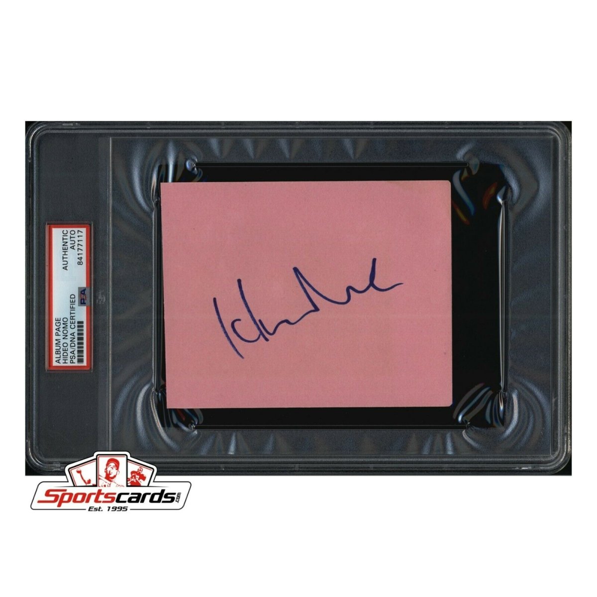 Hideo Nomo Signed Album Page PSA /DNA Authentic Auto MLB