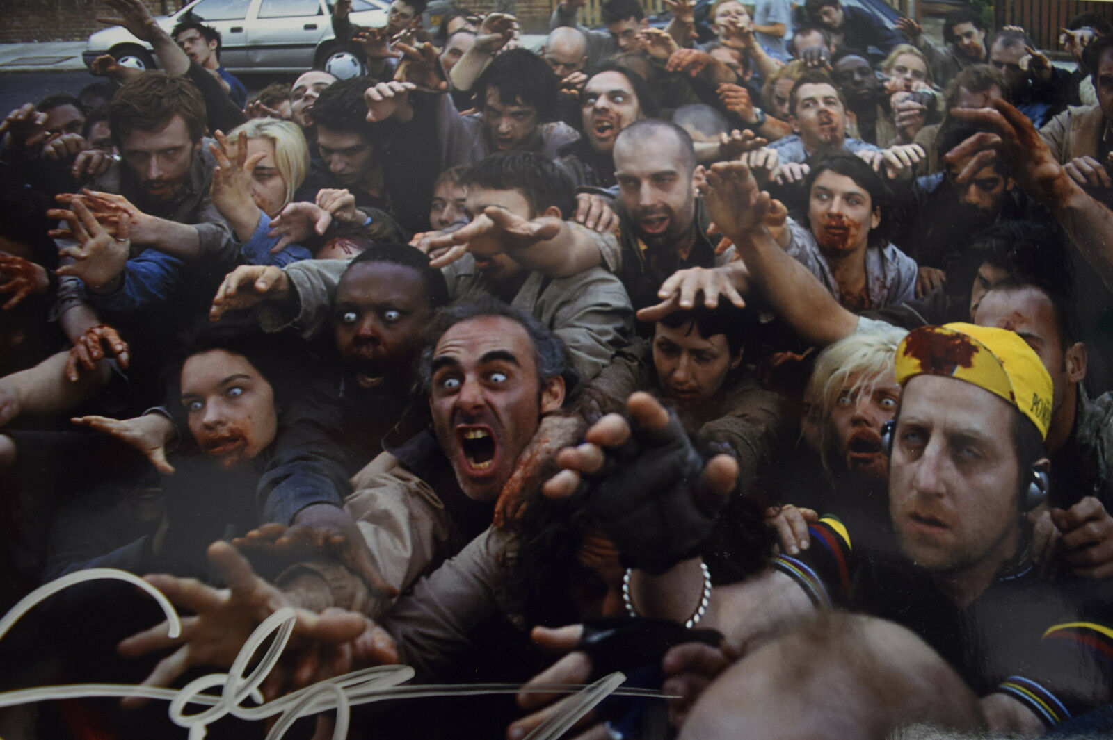 Shaun Of The Dead Edgar Wright Ed Signed Autograph Color Photo Photograph Zombie