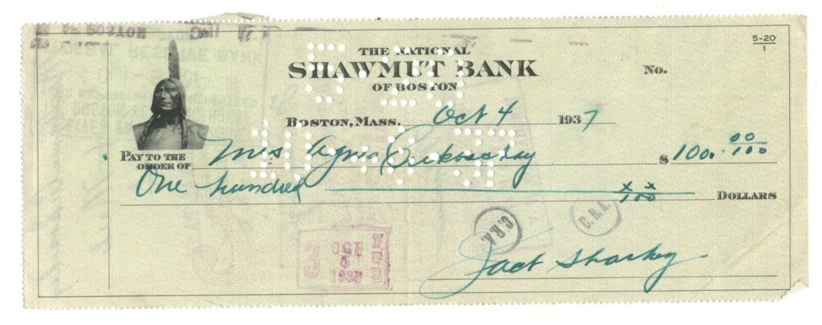 Jack Sharkey signed autographed Check Fly Fishing  Champion Boxer  JSA