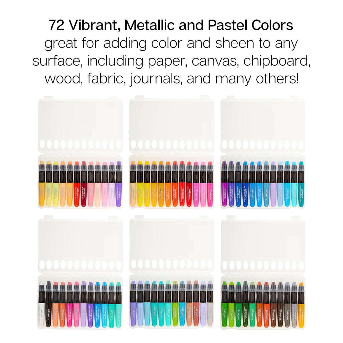 Gel Stick Crayons 72 Colors