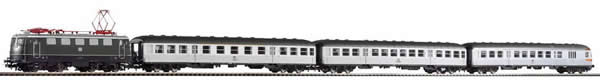 Piko 58113 HO Scale 1/87 S-Bahn Set BR 141 Electric & 3 Silver Coin Cars DB IV