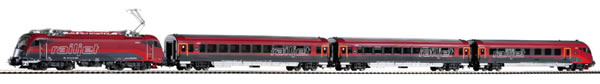 Piko 58132 HO Scale 1/87 ~Railjet Set Rh 1216 Electric + 3 Cars ÖBB V