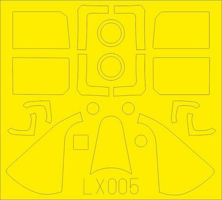 Eduard LX5 1/24 Mask Aircraft- F65 Hellcat for ARX