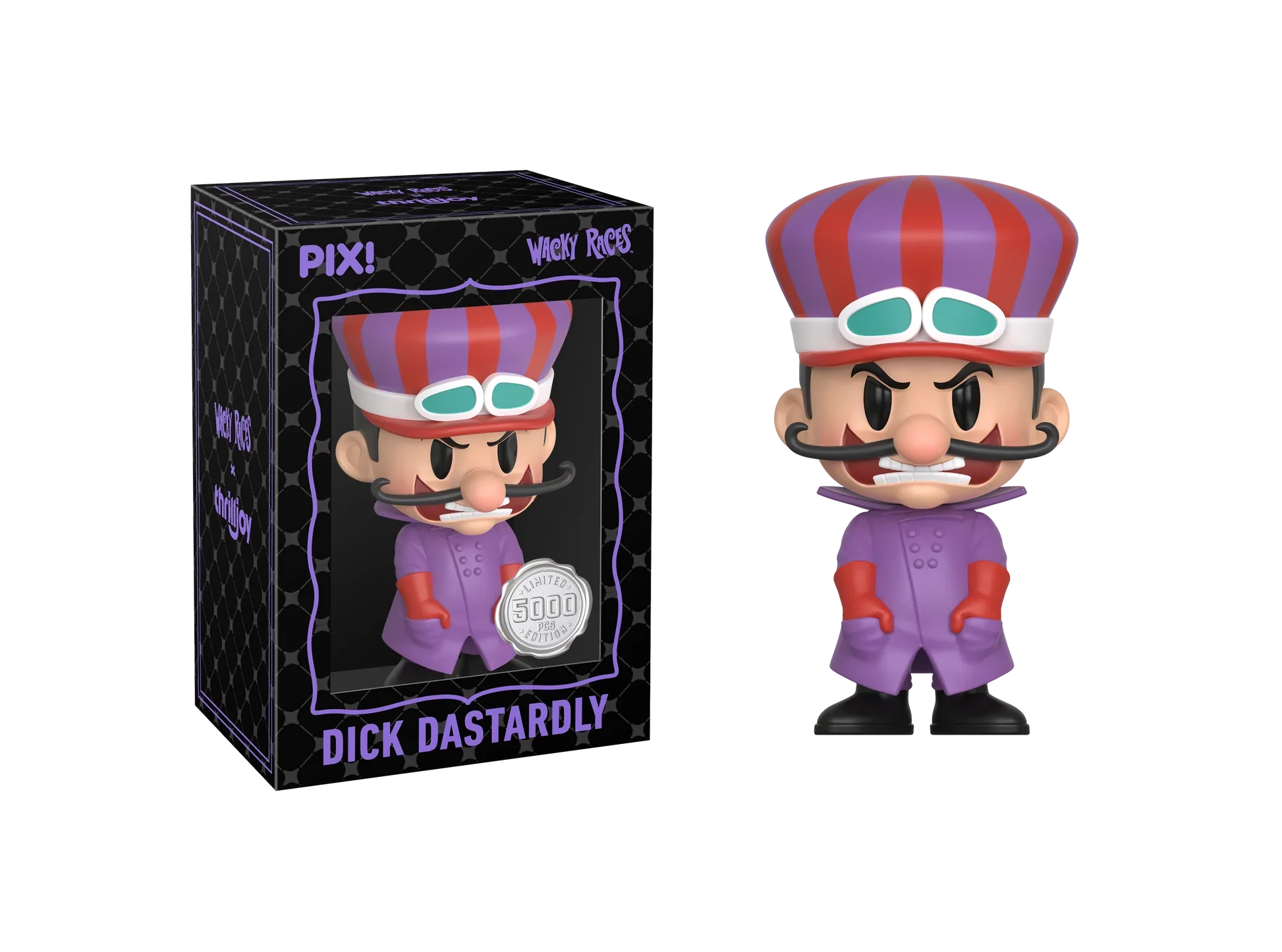 [Thrilljoy] Hanna-Barbera's Wacky Races - Dick Dastardly LE5000 PIX Vinyl Figure (1 in 6 Chance at Chase)