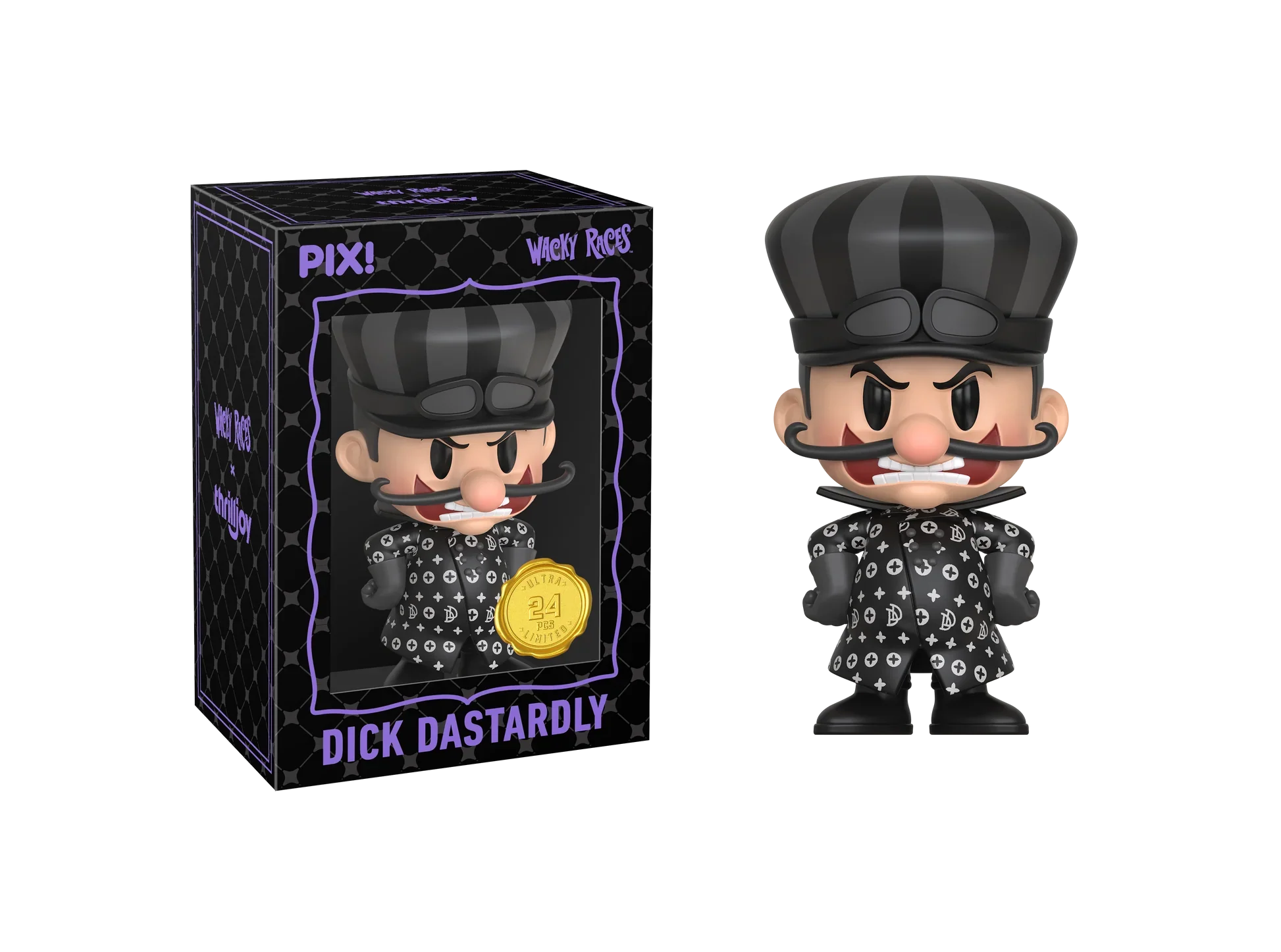 [Thrilljoy] Hanna-Barbera's Wacky Races - Dick Dastardly LE5000 PIX Vinyl Figure (1 in 6 Chance at Chase)