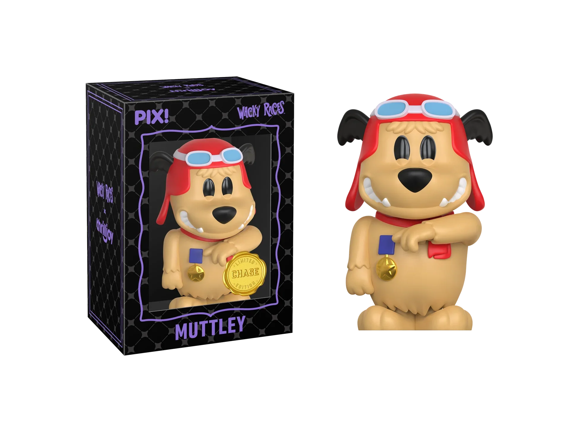 [Thrilljoy] Hanna-Barbera's Wacky Races - Dick Dastardly LE5000 PIX Vinyl Figure (1 in 6 Chance at Chase)