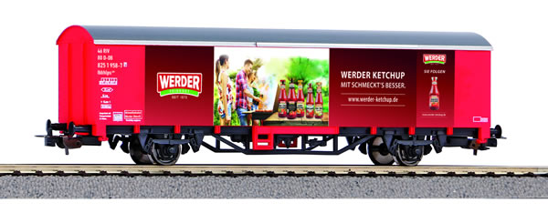 Piko 58709 HO Scale 1/87 Boxcar "Werder Ketchup" DB VI