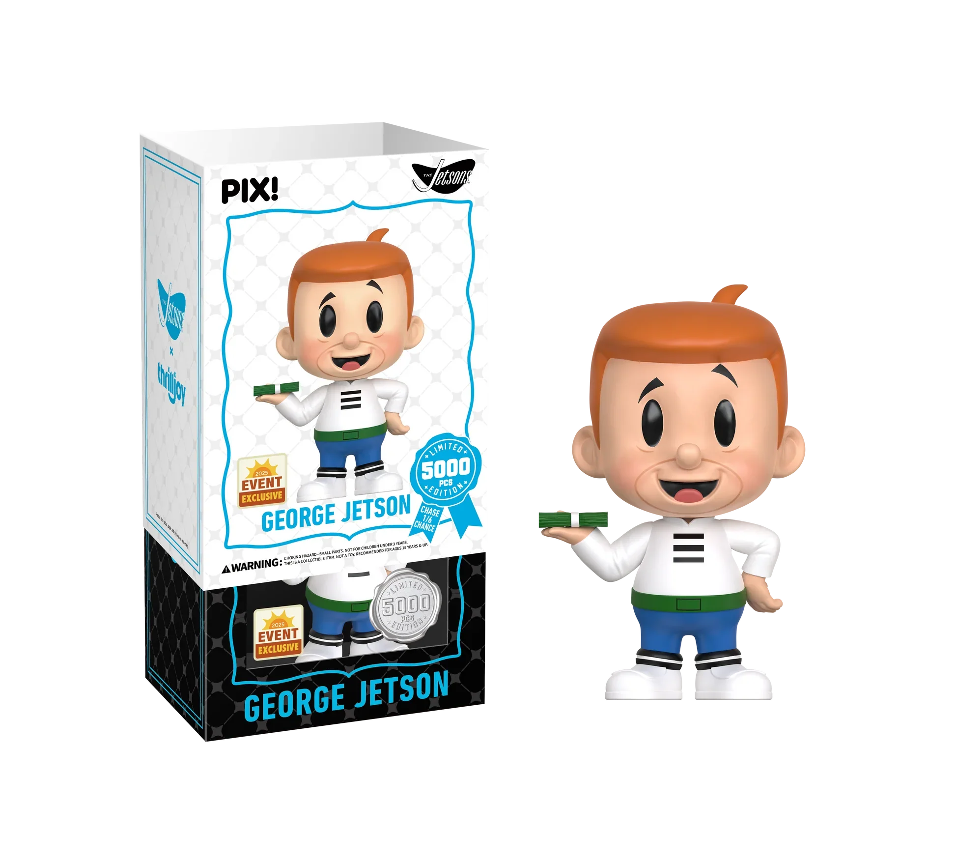 [Thrilljoy] [EXCLUSIVE] Hanna-Barbera's The Jetsons - George Jetson LE5000 PIX Vinyl Figure (1 in 6 Chance at Chase)