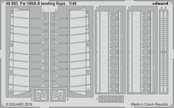 Eduard 48993 1/48 Aircraft- Fw190A8 Landing Flaps for EDU (D)